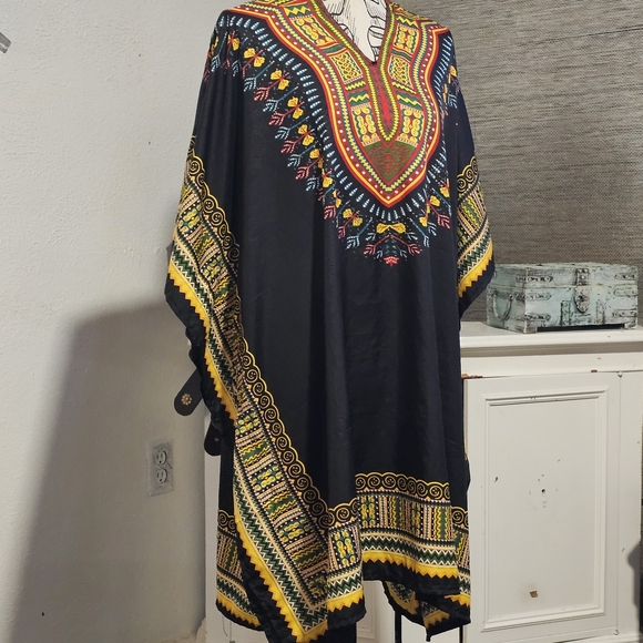 Handmade Dresses & Skirts - Black and Yellow Asymmetrical Dress